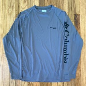 Columbia PFG Men's Gray Long Sleeve Shirt